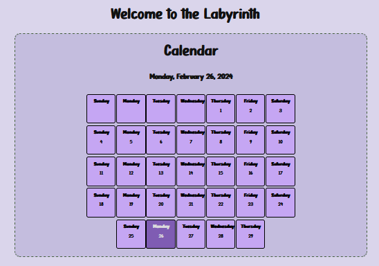 Labyrinth personal organizer